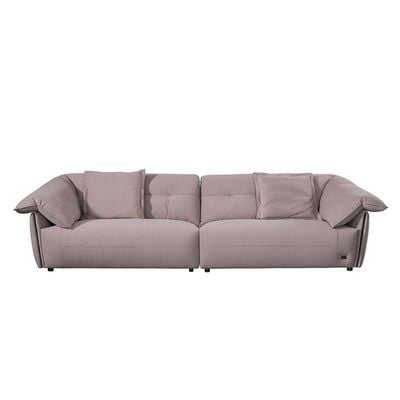 بريسبان - أريكة قماش بأربعة مقاعد - رمادي داكن - مع ضمان لمدة 5 سنوات